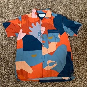 Urban Outfitters Retro Short Sleeve Button Down